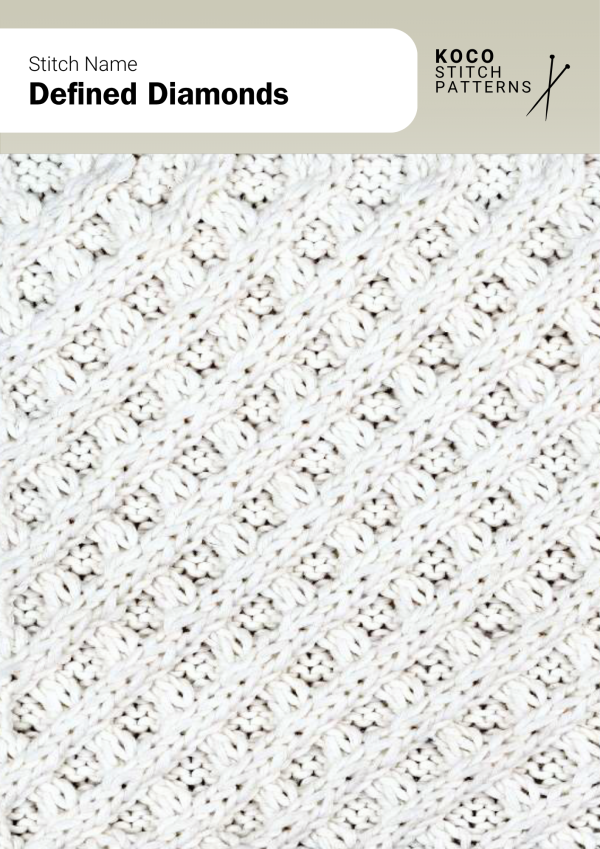Diamond-shaped lace framed with cables, handknit for openness, structure, and texture