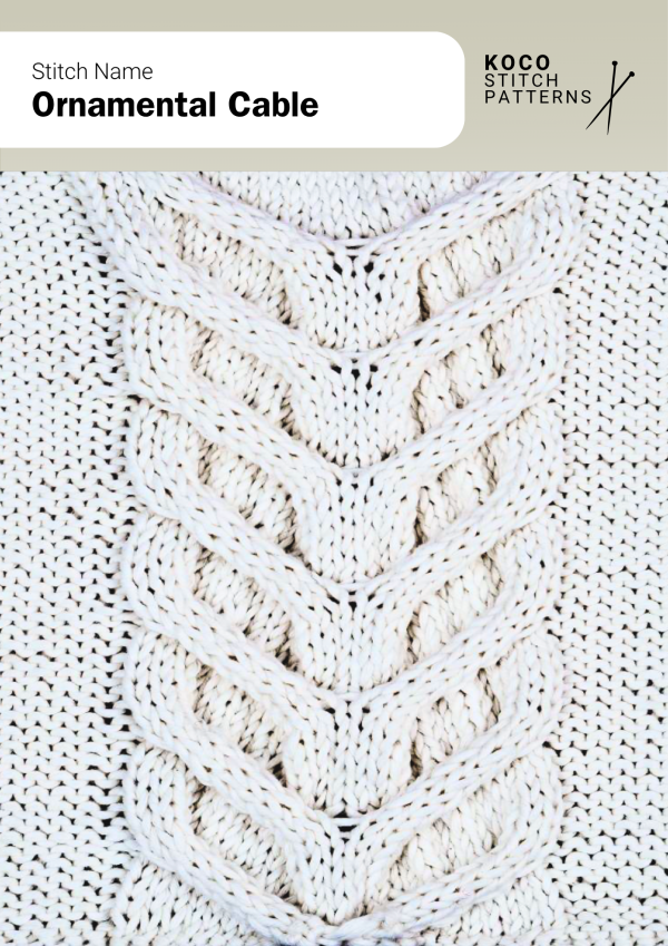 Decorative, intricate handknit cables arranged in refined motifs, ideal for elegant knitwear