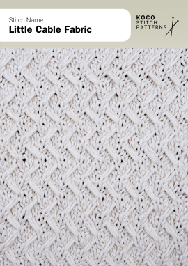 Delicate interlocking cables that add elegant movement to lightweight knitwear Handknit little cable fabric with small, woven-style twisting cables